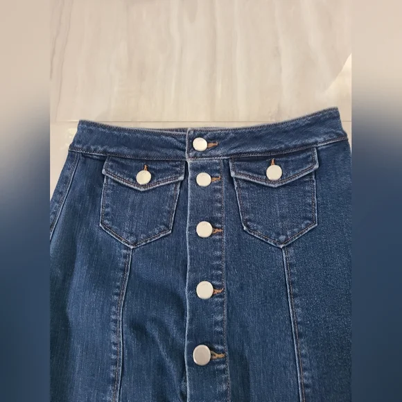 Loft Button Up Skirt - Picture 3 of 6